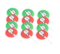Hemobllo 12 pièces Lot de Palettes de Vote Oui Non Double Face Vert Rouge pour Salle de Classe Outils Interaction Enseignant-élève Pagaies de Réponse Étudiante pour Vote Rapide et