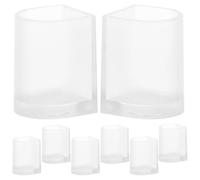 Hemobllo 12 Pièces Manchons Antidérapants PVC, Protection Anti-enfoncement | Six Pièces Transparentes Taille S, Maintien le Glissement, pour Mariées, Demoiselles D’honneur et Bureau
