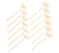 Hemobllo 12 pièces Mini Marteaux Bois pour Garçon Fille Maillets Ludiques et Sécurisés pour Jeux et Décoration de Gâteaux Éducatif pour Garçons et Filles