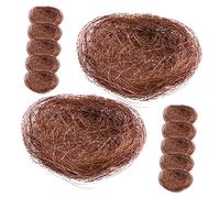 Hemobllo 12 pièces Nid Doiseau Artificiel Décoratif Naturelle pour Jardin et Fête Nid Faux Oiseau pour Pâques et Décoration de Table