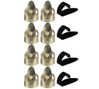 Hemobllo 12 pièces Plectres de Doigt pour Guitare Accessoires Pratiques pour Instruments à Cordes Ajustables et Confortables Convient Aux Guitares Ukulélés et Banjos
