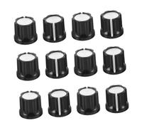 Hemobllo 12 Pièces Potentiometer Control Knobs For Electric Guitar Pedal Durable Bass And Volume Tone Replacement Caps Easy Install Compatible With Guitar Effects