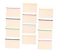 Hemobllo 12 pièces Sac Crayon Toile avec Zipper Trousses à Crayons Vides pour Bricoler pour École et Bureau Couleur Aléatoire Couleur Aléatoire