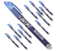 Hemobllo 12 pièces Set de Stylos Roller Effaçables à Encre Gel Bleue Écriture Lisse et Précise pour Étudiants et Enseignants Fournitures de Bureau Légères et Portables