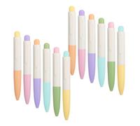 Hemobllo 12 Pièces Stylo à Bille Rétractable Mignon 0,5mm en Plastique pour École et Bureau, Mini Stylo de Poche pour Cahier et Bureau