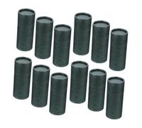 Hemobllo 12 Pièces Tubes Carton Kraft avec Couvercle Boîte Cylindrique Ronde pour Huile Essentielle Contenant Papier Robuste pour Thé Café Cosmétiques Vert Foncé Portable et Protecteur