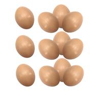 Hemobllo 12 pièces Œufs de Pâques à Décorer Simulation Oeuf pour DIY Décoration de Fête et Ornements de Bureau