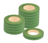 Hemobllo 12 rouleaux Ruban Adhésif Floral Vert de Ruban Papier Crépon pour Enveloppement de Tiges de Fleurs Fournitures DIY pour Arrangement Floral et Bouquets