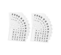 Hemobllo 120 pièces Cartes de Bingo Amusantes Papier Premium Accessoire de Fête Interactif pour Garçon Fille et Adultes Jeu de Hasard pour Anniversaires et Réunions Familiales