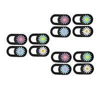 Hemobllo 12pièces Cache Webcam Ultra Mince Motif Marguerite pour Ordinateurs Portables Et Tablettes Vie Privée Espionnage