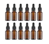 Hemobllo 12pièces Lot De Flacons De Parfum Verre De Vides Style Rétro Avec Compte-gouttes Décoratifs Pour Huiles Essentielles Et Fragrances