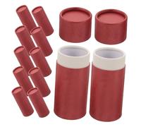 Hemobllo 12pièces Tubes De Rangement Carton Kraft Ronds Pour Huiles Essentielles Thé Café Bijoux Loisirs Cadeau