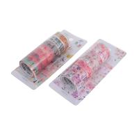 Hemobllo 13 rouleaux Ruban Adhésif Décoratif pour Carnet Papier Washi Adhésif Motifs Floraux Sakura Autocollants Colorés pour Scrapbooking et DIY Facile à Déchirer et Repositionnable