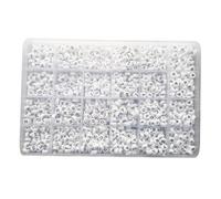 Hemobllo 1350 pièces Perles Alphabet Plastique Cases Lettres Oblongues DIY Création Bijoux Garçon Fille pour Bracelets Colliers Activités Créatives