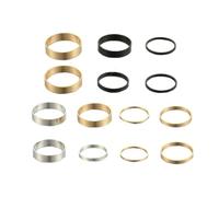Hemobllo 14 pièces Bagues Mode Légères pour Femme Anneaux Décoratifs Simples et Créatifs Assortiment de Couleurs Empilables et Confortables
