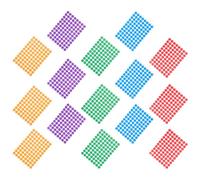 Hemobllo 15 feuilles Autocollants Ronds Colorés Étiquettes Nominatives Autoadhésives pour École Bureau Maison Pastilles Adhésives Multi-usage avec et Surface Écrivable