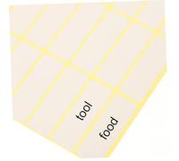 Hemobllo 15 feuilles Étiquettes Autocollantes Blanches Petites Étiquettes pour Prix Organisation Bureau et Commerce Adhésives Faciles à Écrire