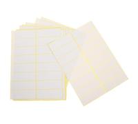 Hemobllo 15 feuilles Lot de Petites Étiquettes Autocollantes Blanches Adhésives Faciles à Écrire Étiquettes Prix pour Bureau Commerce et Organisation