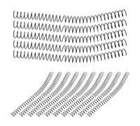 Hemobllo 15 Pièces Anneaux Spirales en Plastique Noir pour Reliure Solide et Organisation Soignée, Design à Spirale Bords Lisses, pour Documents Format Lettre et Propositions