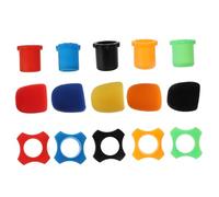 Hemobllo 15 pièces Microphone Accessories Kit With Sponge Windscreens Rolling Bottom Sleeves And Non Slip Rings For Ktv Parties And Stage Use