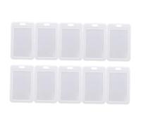 Hemobllo 15 pièces Porte Carte Rigide Transparent Étui Protecteur Portable pour Cartes Détudiant et Badges Porte Badge Simple