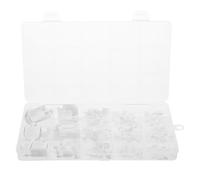 Hemobllo 150 Pièces Faux Ongles pour Orteils Blancs Courts à Couverture | Application Facile, Ajustement et Protection Complète, pour Fêtes, Voyage et Usage Estival