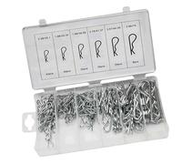 Hemobllo 150 pièces Goupilles Fendues R Forme Acier Petites Goupilles à Ressort avec Boîte Durables et Pratiques pour Industrie et Réparations