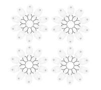 Hemobllo 150 Pièces roulettes Rail Rideaux Silencieuses avec Crochets Glisseurs Plastique pour Coulissage Fluide Accessoires Anti-Bruit pour Chambre et Salon