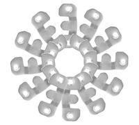 Hemobllo 16 paires Crochets pour Cadres Photo et Miroirs Supports Robustesse Élevée Crochets à Emboîter pour Suspension Murale Fixations Solides pour Décoration et Galerie