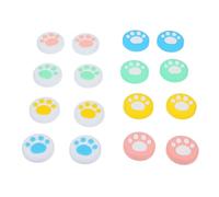Hemobllo 16 Pièces Joystick Étui En Silicone Manette Couvertures De Poignée De Contrôleur Autocollant Chat Pro Décor Planche Accessoires Groupe Filtrer Escroquer Poignées Gel De Silice