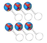 Hemobllo 16 pièces Pendentif Globe Porte Clés Miniature Terre pour Sac à Dos Accessoire Éducatif et Original Scolaire pour Garçon Fille et Étudiants
