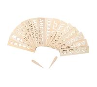 Hemobllo 16 pièces Planche à Écrire Bois pour Garçon Fille Tableau de Traçage Éducatif Montessori Dapprentissage Précoce pour Maison et École Développement Mémoire et Reconnaissance
