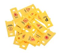 Hemobllo 16 pièces Set de Panneaux de Signalisation Routière Miniatures pour Garçon Fille Éducatif de Simulation de Barrières de Circulation et Obstacles de Rue Ensemble Ludique pour
