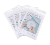Hemobllo 16pièces Film Transfert Broderie Hydrosoluble Stabilisateur Transparent Découpable Support Stable pour Chemises Shirts Facile à Déchirer et Nettoyer à Eau Froide