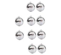 Hemobllo 18 Boules Disco Miroir Réfléchissantes 2Cm et 6Cm Décorations Suspendues pour Sapin de Noël Mariage Fête et Ambiance Festive Boules de Noël Légères et Brillantes