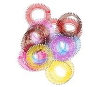 Hemobllo 18pièces Peigne Cheveux Élastique Circulaire Peigne Extensible avec Ressort pour Cheveux Naturels et Perruques Léger et Portable pour Coiffure Quotidienne Couleur Aléatoire