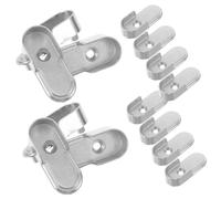 Hemobllo 18pièces Support De Tringle De Penderie Métal Lot de Installation Facile pour Cintre Mural Stabilisation Robuste pour Vêtements Lourds Conception pour Diverses De Tiges