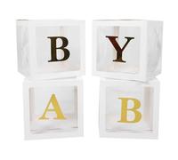 Hemobllo 1Ensemble Boîte à Ballons de Graduation avec Lettres Décoratif Transparent pour Fête Accessoire Pratique pour Créer une Festive