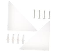 Hemobllo 1ensemble Étagère Angle Acrylique Transparent pour Cuisine Et Salle De Bain Support Mural Multi-Fonctionnel pour Rangement Pratique des Épices Et Objets Décoratifs Lot