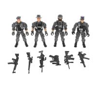 Hemobllo 1Ensemble Soldats Militaires Plastique Figurines Flexibles de Forces Spéciales Interactif pour Modèle Réaliste pour Jeux de Simulation
