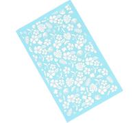Hemobllo 1feuille Pochoir Maille pour Argile Polymère Moule Réutilisable pour Pâte Polymère Gabarit Sérigraphie Créatif pour Bricolage et Décoration de Bijoux