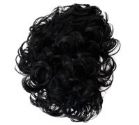 Hemobllo 1pièce Perruque Courte Bou Homme Résistante Chaleur Style Shaggy Fluffy Wig Cosplay Noire Confortable et Respirante pour Usage Quotidien et Fêtes