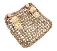Hemobllo 1pièce Tapis Tissé Bois pour Petits Rongeurs Coussinet de Pied Naturel Planche à Gratter pour Lapin Cobaye et Chinchilla Protection Douce et Solide pour Cage