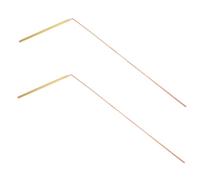 Hemobllo 2 Baguettes de Sourcier en Laiton Bicolores, Tiges Flexibles en Cuivre, 2 Pièces, Détection Eau et Objets Enfouis, Outil Portable pour Radiesthésie et Chasse aux Trésors