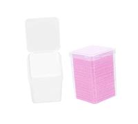 Hemobllo 2 boîtes Lingettes Nettoyantes Coton Non Pelucheuses pour Colle Extension Cils par Boîte Lot de Lingettes pour Salon et Usage Personnel Nettoyage Flacon de Colle