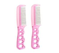 Hemobllo 2 Brosses à Cheveux pour Poupée et Postiche, Brosse Métallique en Plastique et Acier, Prise en Main Confortable, pour Usage Personnel et Salons de Coiffure