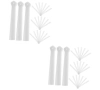 Hemobllo 2 Ensembles Cadre Éventail Pliant Robuste Pour Diy Matériau Plastique Blanc Cadre Pour Création Et Décoration 10 Pièces * 2