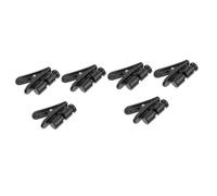 Hemobllo 2 Ensembles Clip De Câble Pour Casque Serrer Prise Aux Bouchon D'oreille Téléphones Sacoche Sachet Oreillettes Clips De Cordons De Casque Clips De Microphone Pc Black 3 Pièces * 2