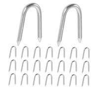 Hemobllo 2 Ensembles Grillage De Clou De Fer Jardins Usine Pieu De Plante Ongles De Jardin Tu Joues Enjeux Parc Bébé Tes Ongles Clous De Clôture en Forme De U Le Fer 50 Pièces * 2