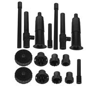 Hemobllo 2 Ensembles Kit de Buses de Fontaine en Plastique pour Pompe à Eau DC, Accessoires pour Bassin et Fontaine Extérieure Pulvérisation Variée et Faible Bruit